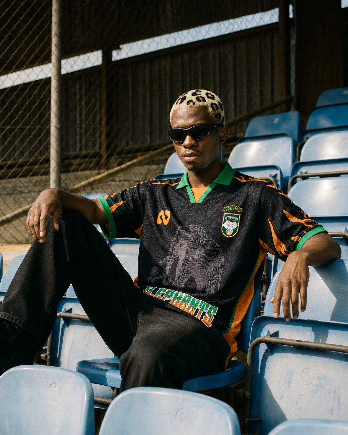 Maillot SANGA Noir porté