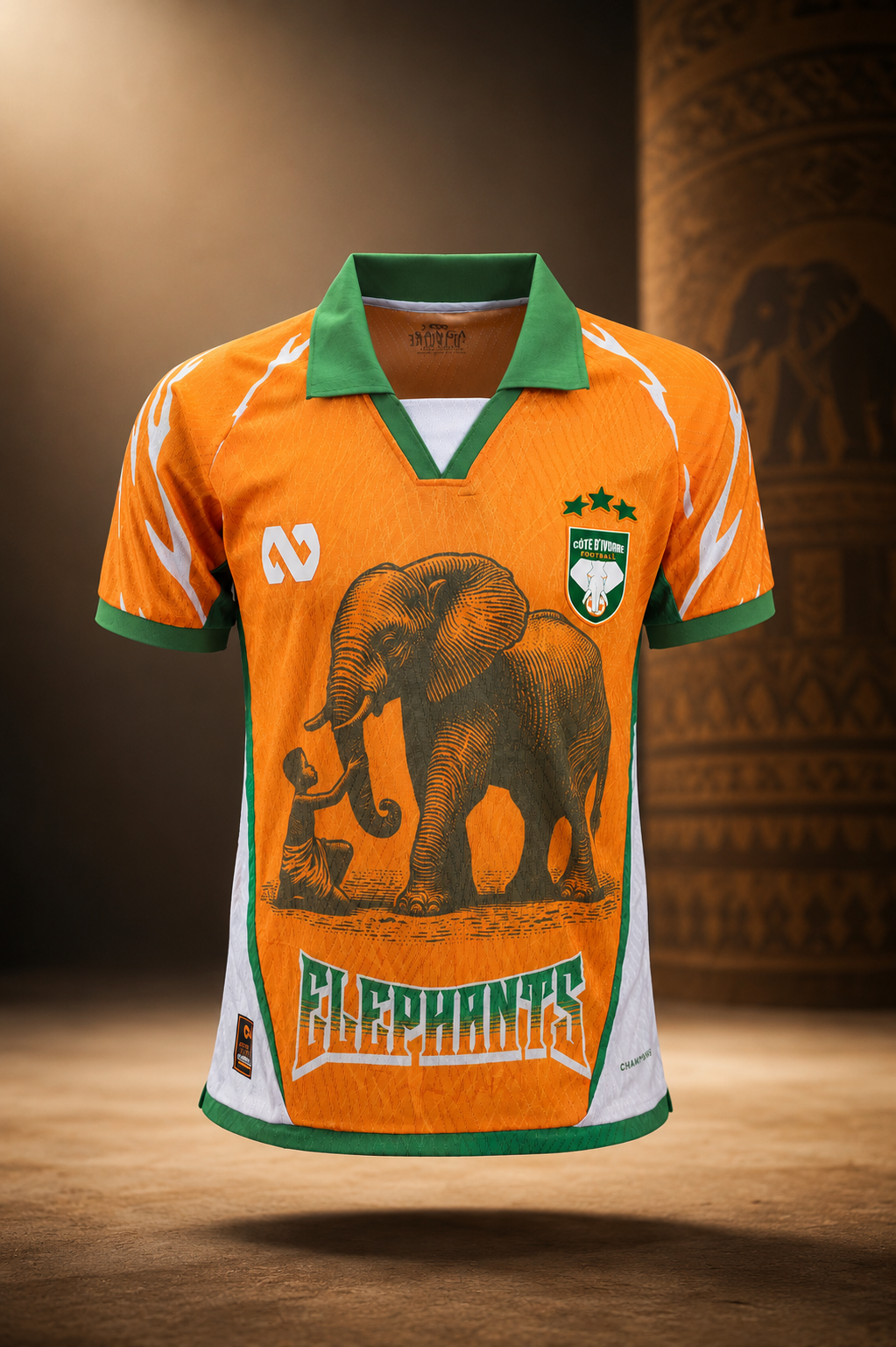 Maillot SANGA orange - vue avant